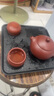 哲選（zhexuan） 方形小型仿烏金石茶盤家用簡約小茶臺干泡瀝水功夫茶具儲水托盤 曬單實(shí)拍圖