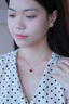 AJIDOU阿吉豆項鏈生日禮物女愛心吊墜細(xì)鏈輕奢小眾高級感送女友閨蜜七夕 曬單實拍圖