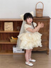 mlgt kids童裝女童連衣裙2025夏季新款兒童洋氣公主裙寶寶禮服蓬蓬裙 短袖亮片公主裙/送頭紗 110 cm【適合3-4周歲 100-110cm】 曬單實(shí)拍圖