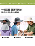 蕉下（beneunder）防曬帽女遮陽(yáng)帽子男士夏季防曬面罩漁夫帽釣魚(yú)帽登山帽太陽(yáng)帽 灰 曬單實(shí)拍圖