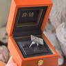 喜鉆鉑金群鑲鉆戒50分1克拉求婚訂婚結婚鉆石戒指送老婆生日禮物 【GIA雙證】共55分D色VS1 3EX N 曬單實(shí)拍圖
