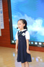 E·LAND KIDS童裝女童連衣裙25年夏季學(xué)院風蝴蝶結(jié)拼色短袖裙 Navy藏青色/59 130cm 均碼 曬單實拍圖