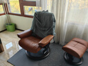 思特萊斯（Stressless）旗艦紅寶石沙發(fā)椅客廳真皮沙發(fā)休閑椅挪威進(jìn)口躺椅午休椅政府補貼 木底座--寶羅馬皮--新白蘭地色 曬單實(shí)拍圖