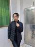 波司登（BOSIDENG）25年新款短款輕薄羽絨服女90絨戶外野營登山旅游外套B250131006 黑色8056-25-經(jīng)典極簡風 S 160/84A 100斤-110斤 曬單實拍圖