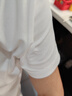 拇指白小T二代白色短袖T恤男女春夏三防純棉白小丅打底衫上衣 白色女款 XL 曬單實拍圖