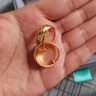 周六福5G工藝黃金耳環(huán)女車花素圈七夕禮物計(jì)價(jià)A0913146 一對 約2.08g  曬單實(shí)拍圖