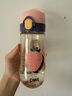 QWE水杯孕產(chǎn)婦吸管杯ppsu耐高溫大容量直飲兩用配背帶兒童學(xué)生水壺杯 吸管杯-波爾多粉 500ml 曬單實(shí)拍圖