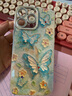 鹿途者 DEERWALKins藍(lán)光水鉆蝴蝶適用蘋果15pro max手機(jī)殼iphone13腕帶鏈條11新款12高級(jí)感小眾14promax網(wǎng)紅保護(hù)套 藍(lán)光水鉆蝴蝶+手鏈 iPhone 16 Pro Ma 曬單實(shí)拍圖