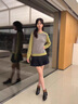 VOIC短靴女春秋新款粗跟單靴軟底軟面百搭后拉鏈優(yōu)雅馬丁靴 黑色【單里】 37 曬單實拍圖
