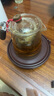 電木壺承干泡臺茶盤紫砂茶壺墊儲水底座壺托茶杯底托功夫茶道配件 電木勾玉壺承-喜鵲棕色 曬單實拍圖
