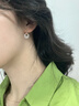 Jay新中式平安扣耳環(huán)女耳墜和田玉旗袍耳飾送女生七夕情人節(jié)禮物老婆 曬單實(shí)拍圖