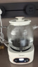 美的（Midea）花漾0膠水全玻璃全自動養(yǎng)生壺 辦公室多功能煮茶壺 燒水壺恒溫電熱水壺煮茶器花茶壺1L YS10B101 曬單實拍圖