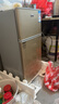 長城（GREAT WALL FRIDGE）家用迷你小冰箱小型冷凍冷藏保鮮宿舍出租房辦公室節(jié)能省電雙開門電冰箱 玫瑰金70L【一級能效 全國聯(lián)?！?曬單實拍圖