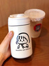 可愛雙飲保溫杯禮物學(xué)生高顏值情侶水杯便攜吸管杯子2025新款小眾 白色雙飲款保溫杯女孩款500ml 單杯 曬單實拍圖