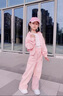 迪士尼（Disney）女童春裝套裝2025新款兒童裝春季時(shí)髦洋氣女大童春款運(yùn)動服二件套 粉色 140 cm 曬單實(shí)拍圖