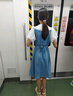G.DUCKKIDS女童連衣裙夏裝新款兒童泡泡袖牛仔裙夏季洋氣女大童A字裙子 藍色 160 曬單實拍圖
