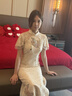 泰勒馬丁紅色新中式旗袍訂婚禮服女2025新款婚紗新娘主紗高檔秀禾服敬酒服 金縷鵲影 S 曬單實拍圖