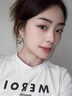 QMXD寧藝卓同款銀色圈圈耳環(huán)女士輕奢高級感獨特素圈耳飾夸張耳圈禮物 銀色40mm 曬單實(shí)拍圖