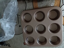 十色生活12連老式雞蛋糕模具家用不沾甜甜圈無(wú)水6馬芬烤盤(pán)烤箱用9烘焙工具 9連馬芬蛋糕模具 【無(wú)贈品】 曬單實(shí)拍圖