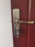 虎頓（HOTUN）衛(wèi)生間門鎖無(wú)鑰匙廁所浴室鎖洗手間鎖舌衛(wèi)浴執(zhí)手通用型孔距125 曬單實(shí)拍圖