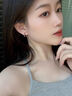 DAISY DREAM999足銀簡(jiǎn)約幾何方形耳環(huán)女氣質(zhì)百搭耳釘養(yǎng)耳洞2025新款耳圈耳飾 方形幾何耳環(huán)【999銀】 曬單實(shí)拍圖