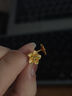 周六福黃金耳釘女足金999花卉耳飾耳針 計(jì)價(jià) 2.23g 曬單實(shí)拍圖