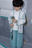 G.DUCKKIDS小黃鴨童裝兒童漢服男童春秋季中國風2025新款寶寶古風帥氣演出服 蘭竹-男童gsmsacs 130 建議7~8歲【120-130cm】cm 曬單實拍圖