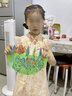 Disney baby迪士尼女童連衣裙兒童裙子中小童裝夏季國風(fēng)漢服公主裙 橘色 120 曬單實(shí)拍圖