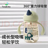 taoqibaby學(xué)飲杯鴨嘴杯PPSU寶寶吸管杯兒童水杯嬰兒吸管奶瓶幼兒園防摔杯 曬單實拍圖