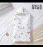 十月結(jié)晶嬰兒抱被恒溫抑菌新生兒包被產(chǎn)房寶寶包單包巾裹被 薄夾棉-恒溫抑菌-云端小兔 90*90cm 曬單實拍圖