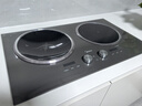 美的（Midea）電磁爐 家用嵌入式電磁灶磁陶雙灶 臺(tái)式雙頭電磁灶電陶爐家用電灶臺(tái)雙灶電磁爐灶 【左電右陶】MC-DZ35AT09P 曬單實(shí)拍圖
