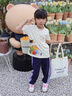 千丫丫女童短袖t恤純棉2025新款夏裝貓咪衣服兒童男童女孩夏季體恤半袖 杏色【款一】 140 cm 曬單實(shí)拍圖