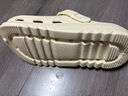 名創(chuàng)優(yōu)品（MINISO）洞洞鞋男女夏季外穿涼鞋防滑厚底踩屎感包頭涼拖鞋 卡其+海洋星星 曬單實拍圖