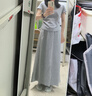 森馬（Semir）套裝女小心機短上衣高腰半身裙2025夏拼接蕾絲兩件套107425117010 曬單實拍圖