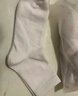棉十三黑色襪子女士中筒襪春秋季【新疆棉10A抗菌防臭】女襪純色長襪5雙 曬單實(shí)拍圖