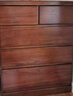 鵲棲 斗柜實(shí)木五斗柜簡(jiǎn)約現代抽屜式收納柜子儲物柜臥室美式斗櫥 高款-胡桃色60五斗(60*45*76) 曬單實(shí)拍圖