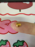 領(lǐng)豐金 黃金9999足金愛心金豆豆實心真金情人節(jié)情侶女生送人禮物 1g/顆 曬單實拍圖