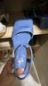 7or9藍雪花 新款涼鞋女夏季中跟方頭單鞋百搭氣質(zhì)高跟鞋藍色沙發(fā)系 藍雪花5cm-配飾需要另外購買(mǎi) 36 曬單實(shí)拍圖