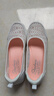 斯凱奇（Skechers）單鞋女鞋夏季透氣舒適一腳蹬平底淺口輕便休閑鞋工作鞋100686 曬單實(shí)拍圖