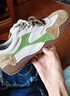 Jeep吉普運動(dòng)鞋女款軟底復古休閑德訓鞋女2026新款厚底輕便防滑跑步鞋 灰綠色 39 曬單實(shí)拍圖