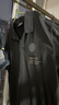 杰克·瓊斯（JACK&JONES）潮流時(shí)尚百搭舒適休閑胸前膠印寬松短袖上衣polo衫男裝225206028 E44黑砂色 M 曬單實(shí)拍圖