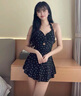 樂(lè )淇萊媽媽泳衣女兩件套遮肚顯瘦中老年女泳裝泡溫泉夏大碼游泳裝海邊 媽媽泳衣+平角褲 均碼 (建議80-150斤) 曬單實(shí)拍圖
