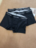 Calvin Klein內(nèi)衣【七夕禮物】25春夏男士三條裝ck低腰輕薄無痕內(nèi)褲男NP2778O UB1-太空黑 3條 M 曬單實拍圖