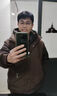 假兩件棉衣男雙面穿冬季加厚保暖外套男立領(lǐng)棉服休閑百搭男裝棉襖 黑色 2XL 【建議150-165斤】 曬單實拍圖