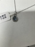 GATMEETs925純銀天然海藍(lán)寶項(xiàng)鏈設(shè)計(jì)感水晶吊墜送女友情人節(jié)520禮物 海藍(lán)寶項(xiàng)鏈「水滴吊墜」 曬單實(shí)拍圖