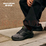 斯凱奇（Skechers）暮光鞋丨2025新品運(yùn)動(dòng)跑鞋男款高回彈輕質(zhì)吸震綁帶休閑鞋跑步鞋 男款-黑色/炭灰色/BKCC 40 曬單實(shí)拍圖