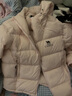 駱駝（CAMEL）【抱抱】冬季戶(hù)外拒水羽絨服600蓬男女同款加厚連帽保暖面包服 曬單實(shí)拍圖