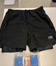 李寧（LI-NING）泳褲男士防尷尬游泳褲平角雙層防走光水陸兩用沙灘褲337 M 曬單實拍圖
