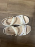 百麗休閑涼鞋女24夏商場同款真皮柔軟涼鞋A9W1DBL4 米白 37 曬單實拍圖