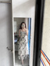 小野七天吊帶連衣裙女清冷系水墨蝴蝶裙子海邊度假沙灘氛圍感收腰長裙 【水墨蝴蝶 S】 曬單實(shí)拍圖